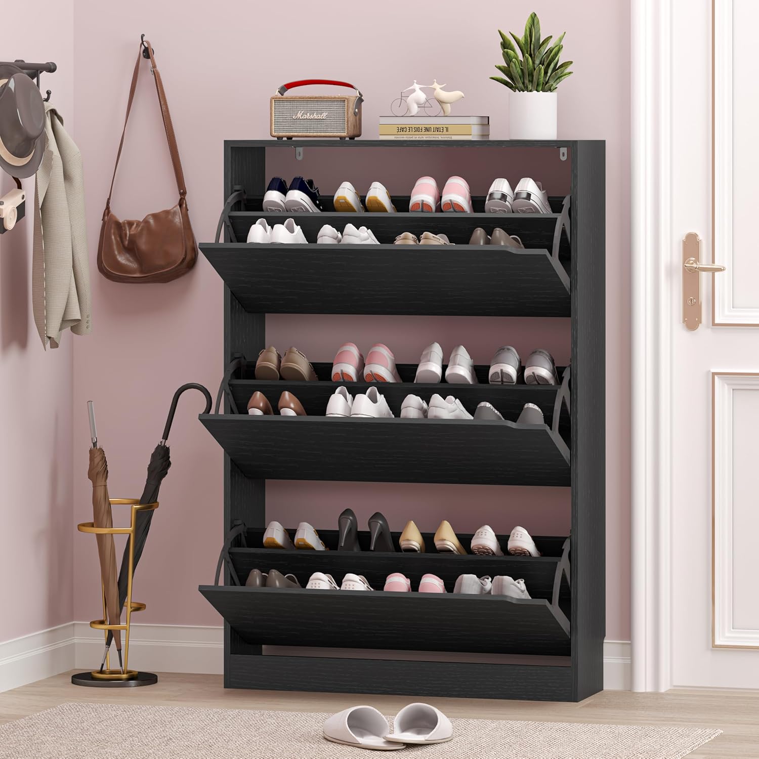 BORNOON 3 Flip Drawer Cabinet