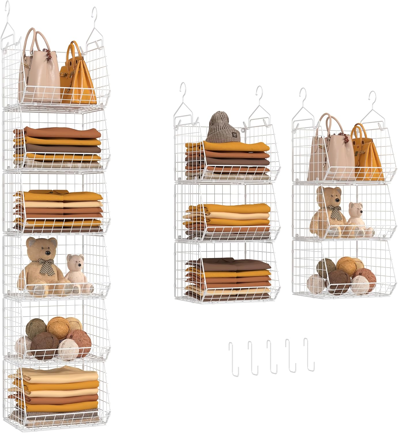 X-cosrack 6-Tier Closet Hanging Organizer