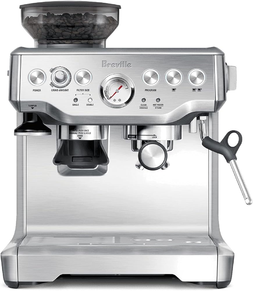 Breville Barista Express BES870XL espresso machine with built-in grinder