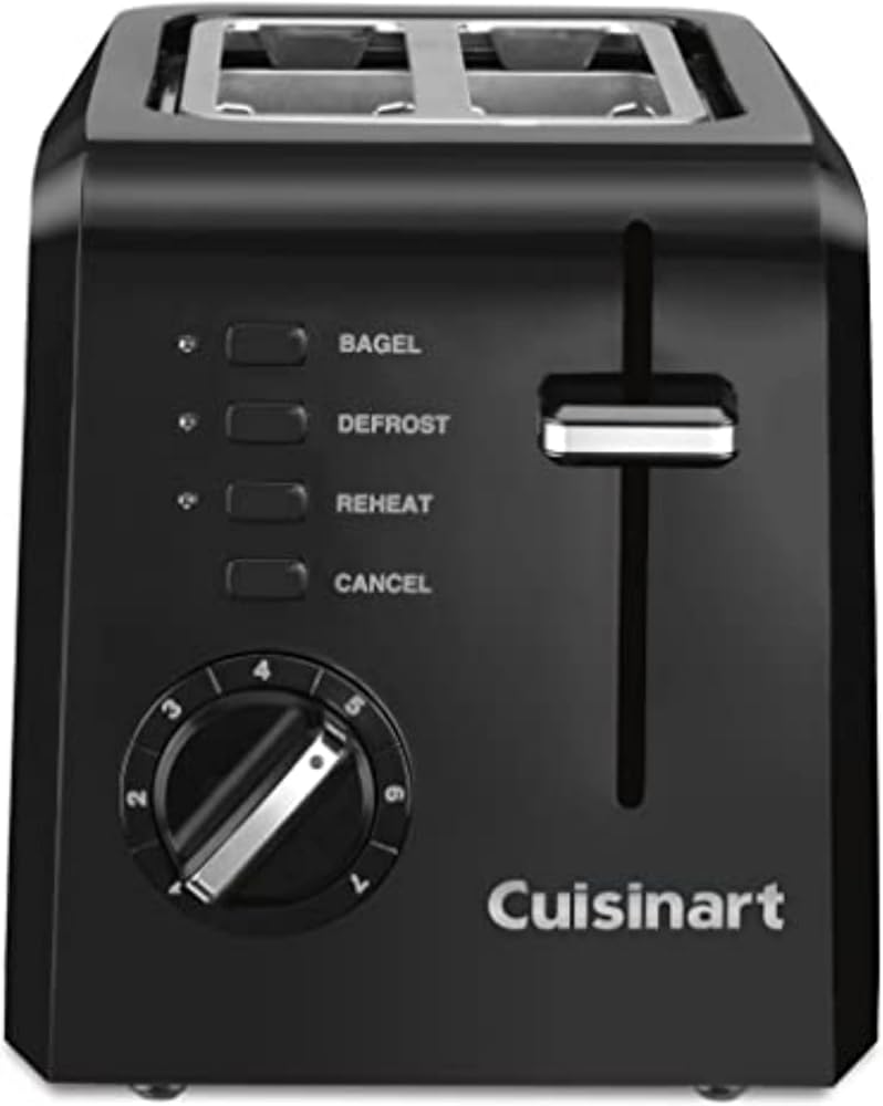 Cuisinart CPT-122 Compact 2-slice toaster in black